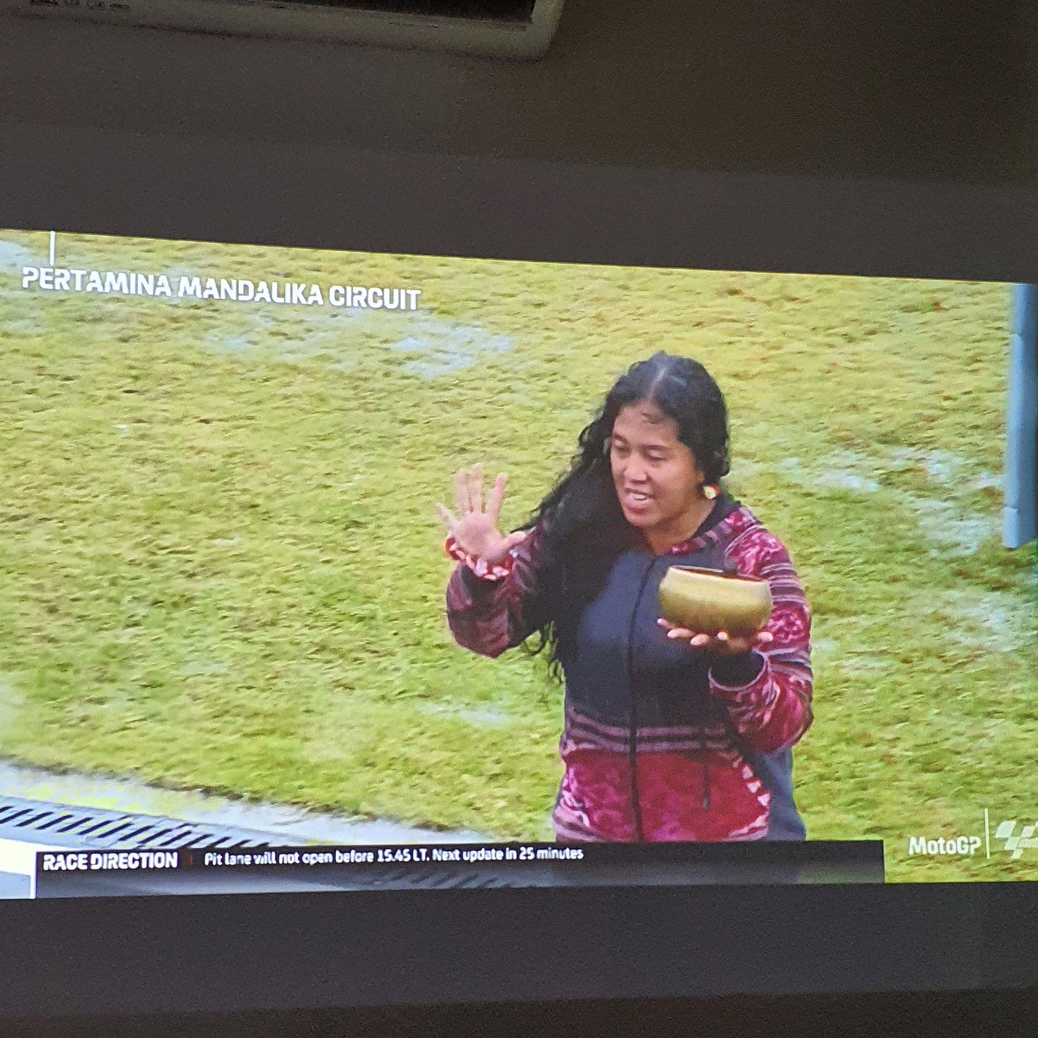 indonesia uses shaman to stop rain during motogp in lombok, but it rained anyways