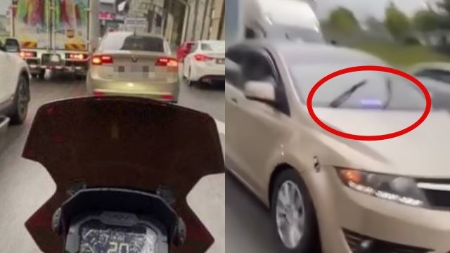 guna siren dan lampu mata arah redah lalu lintas, pemandu dikesan polis bantu siasatan