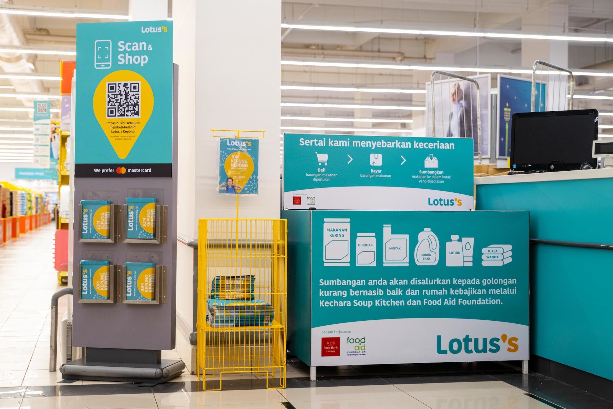 Lotus’s Malaysia stores charity food bin