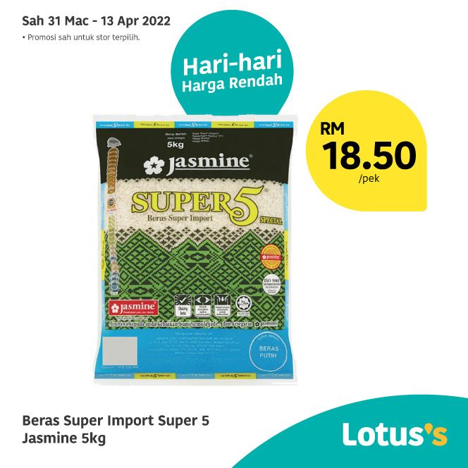 Lotus’s Malaysia value groceries rice