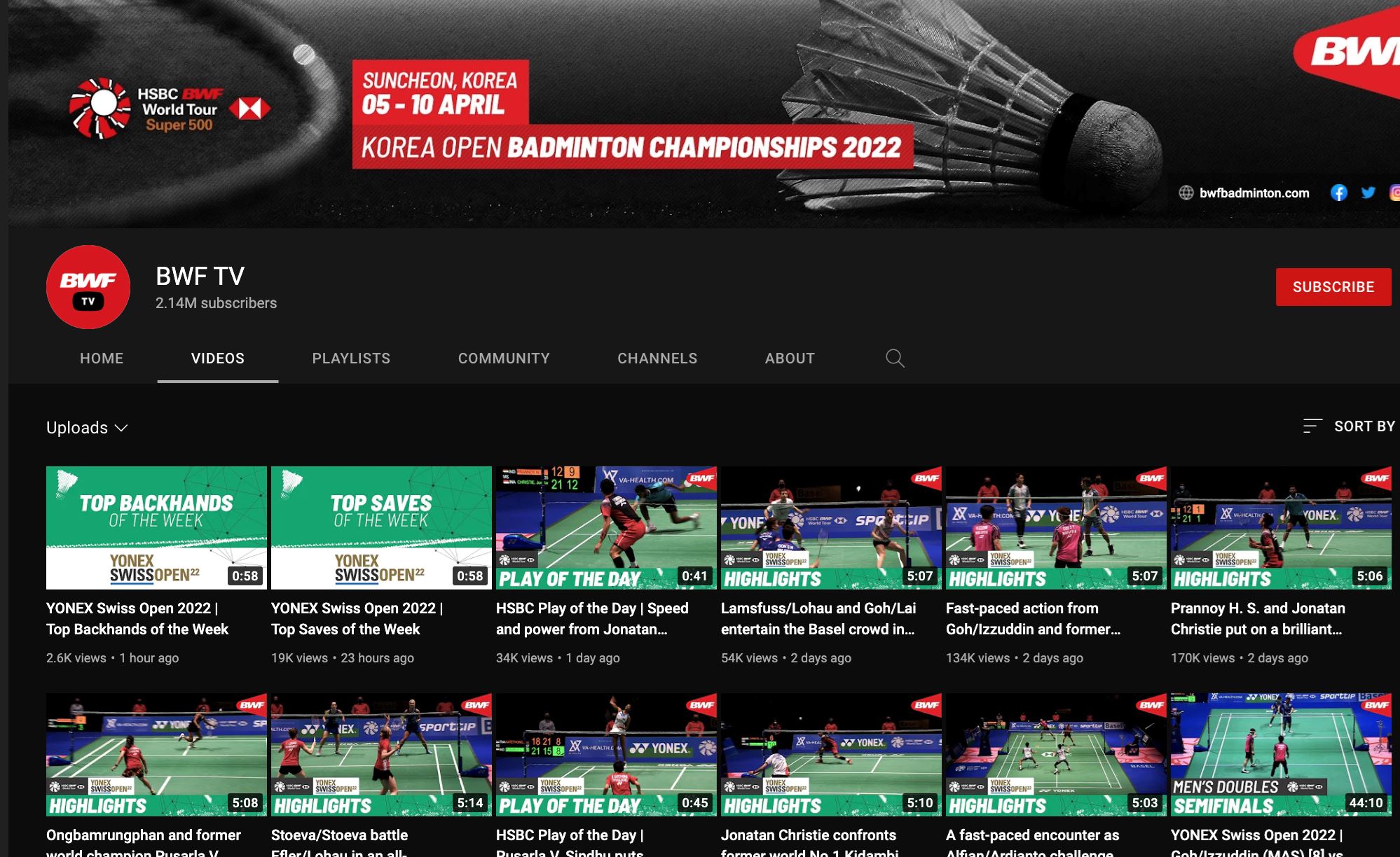 🏸️youtube也可以看羽球比赛直播【bwf youtube频道】