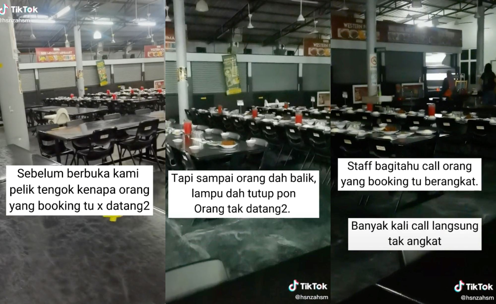 restaurant reserves 60 seats, but customers were no-shows!