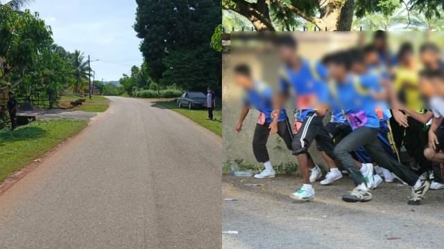 pelajar lelaki rebah sebelum disahkan meninggal dunia ketika jalani aktiviti merentas desa