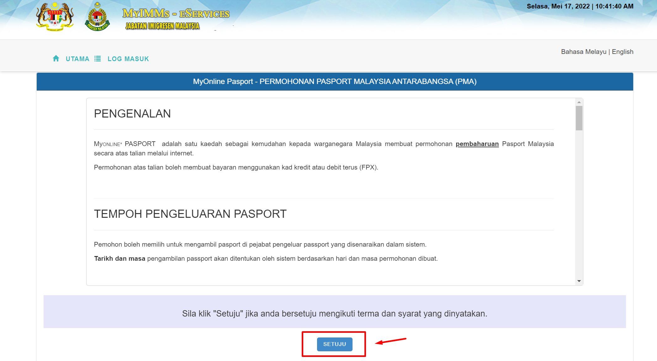 bermula 11 mei, tiada lagi walk in untuk urusan renew passport