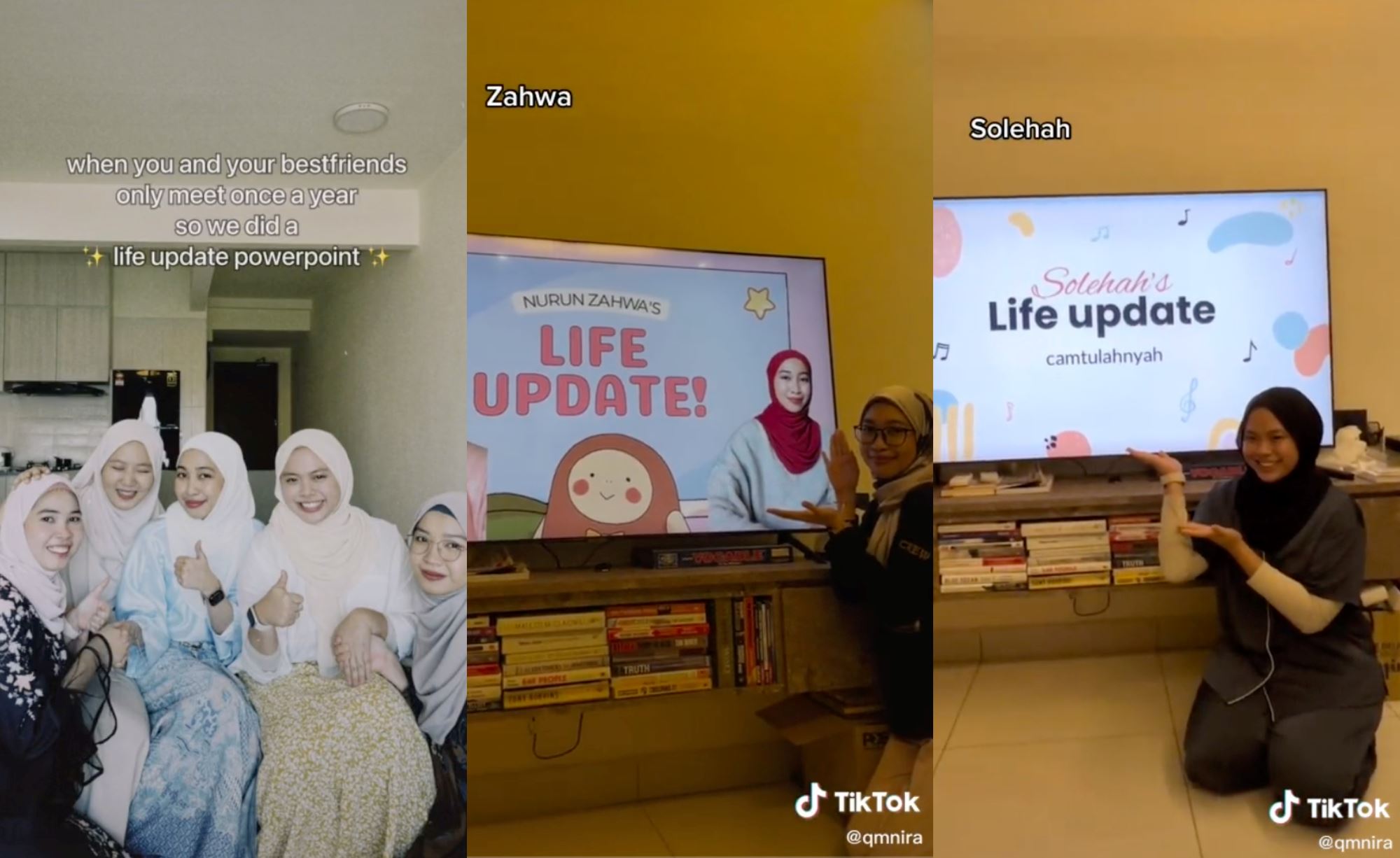 fun & creative! video of friends catching up with each other using presentation slides went viral!