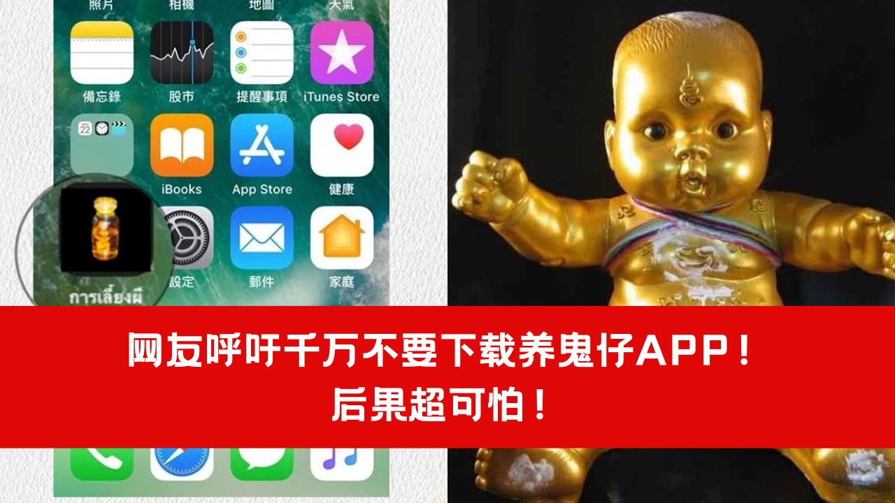 【灵异】网友呼吁千万不要下载养鬼仔APP!后果超可怕! | Syok Chinese
