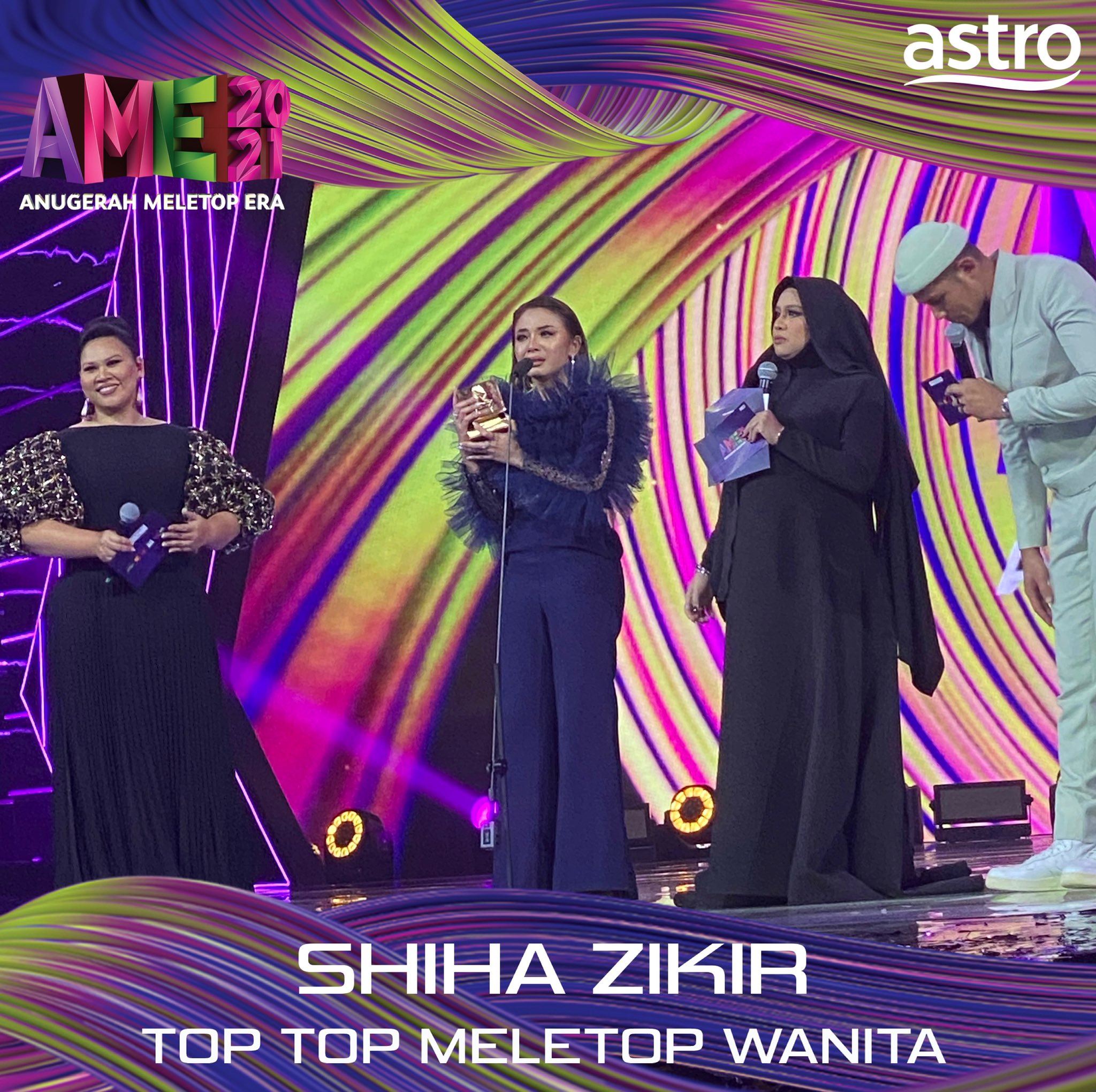 penantian 12 tahun berbaloi, shiha zikir rangkul 5 anugerah di ame 2021