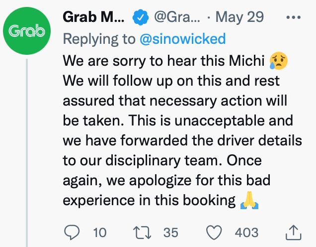 【新闻】大马女子遭grab司机羞辱要强奸她！司机猖狂回应：我不怕！ 