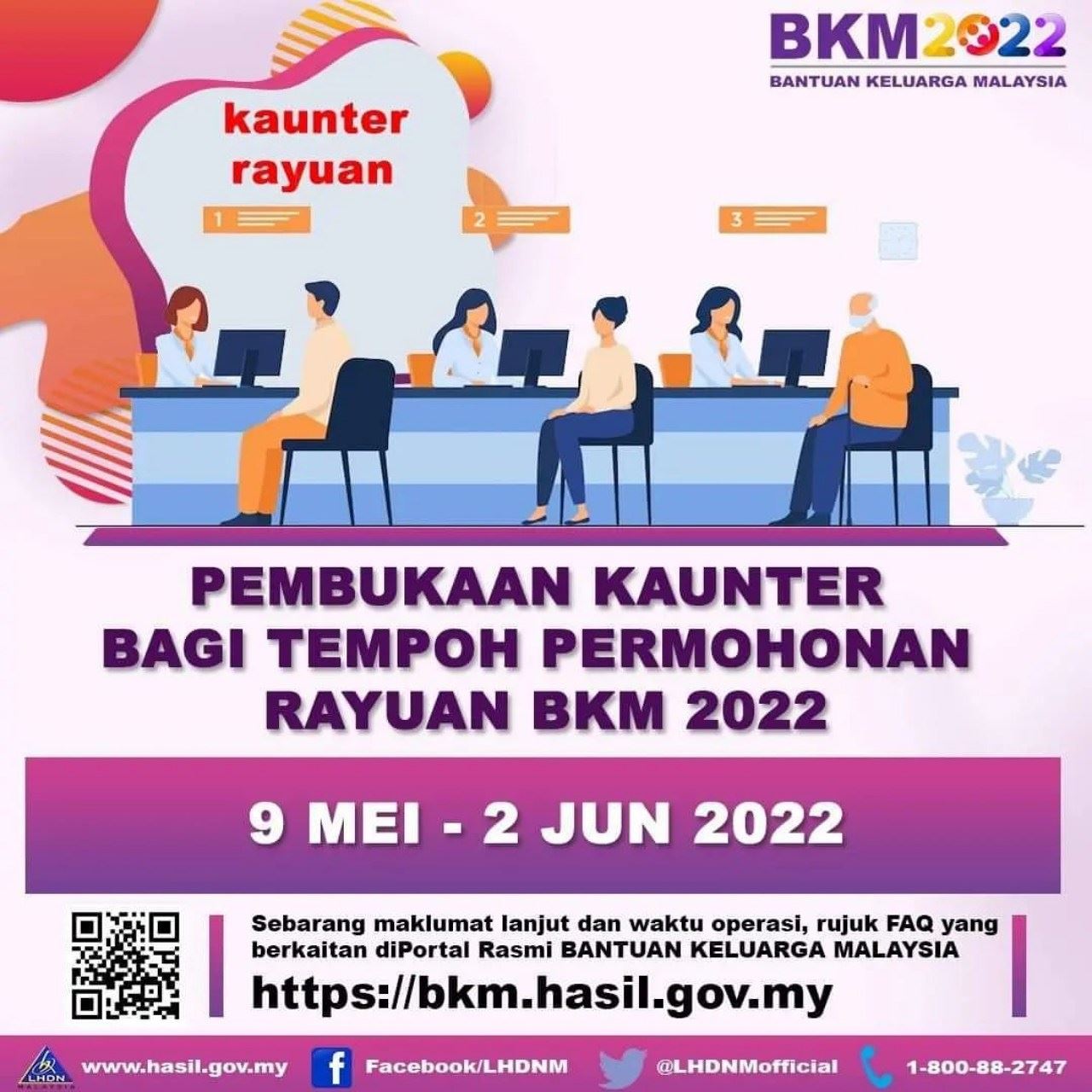 rayuan bkm2022 akan berakhir 2 jun, ini cara mohon