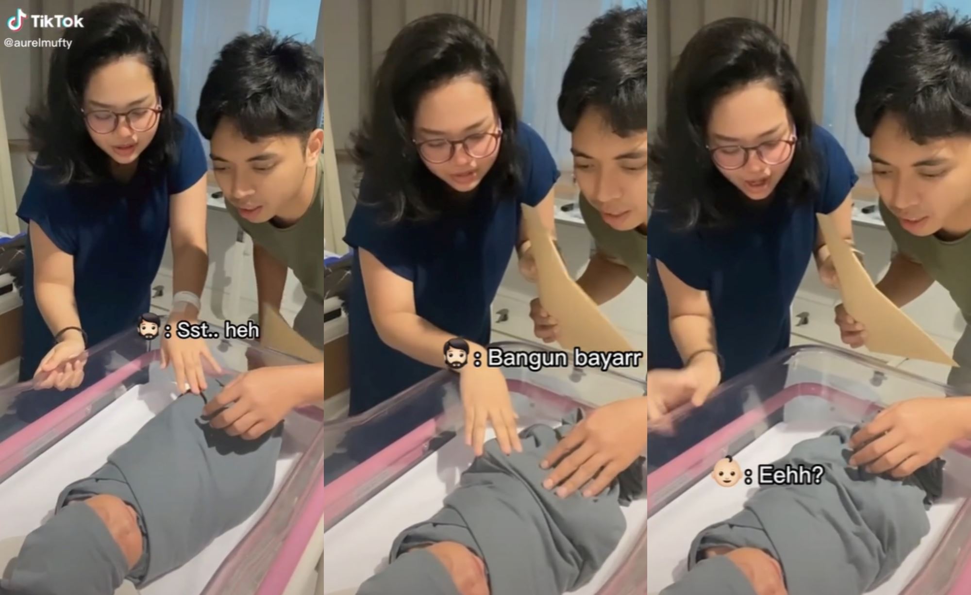 video of couple asking their newborn baby to pay hospital bill went viral, netizens amused!