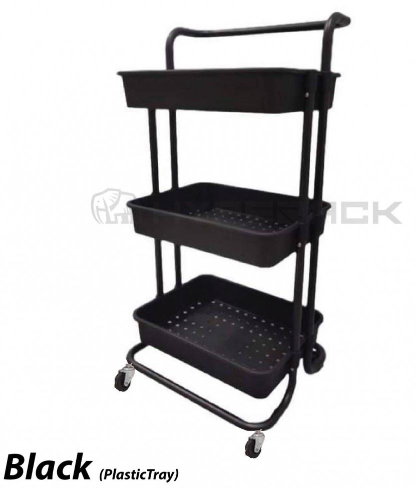 Hyperack Three Tier Trolley Rack