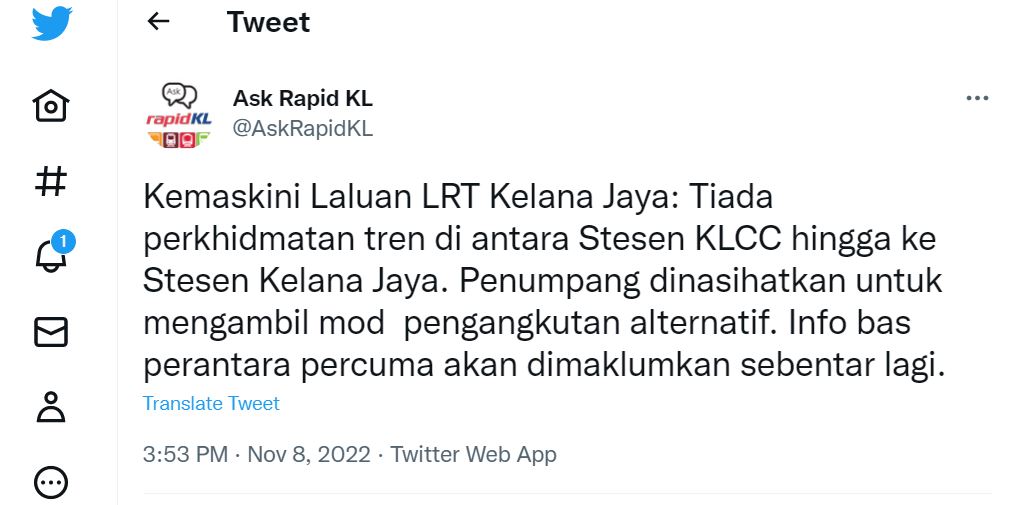lrt tergendala lagi, ramai marah kena sidai
