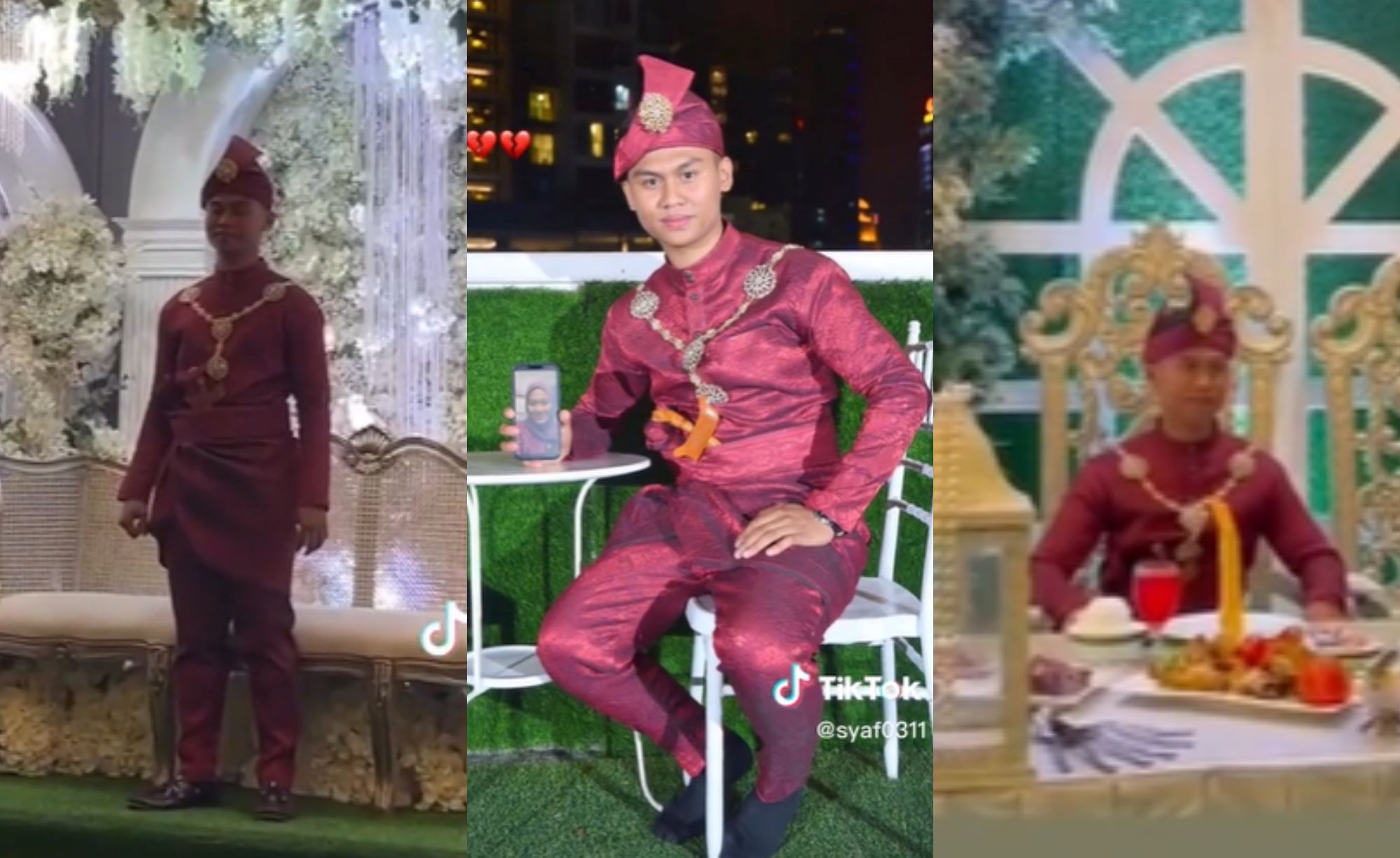 video of groom attending wedding ceremony alone went viral, his wife was admitted into the hospital!