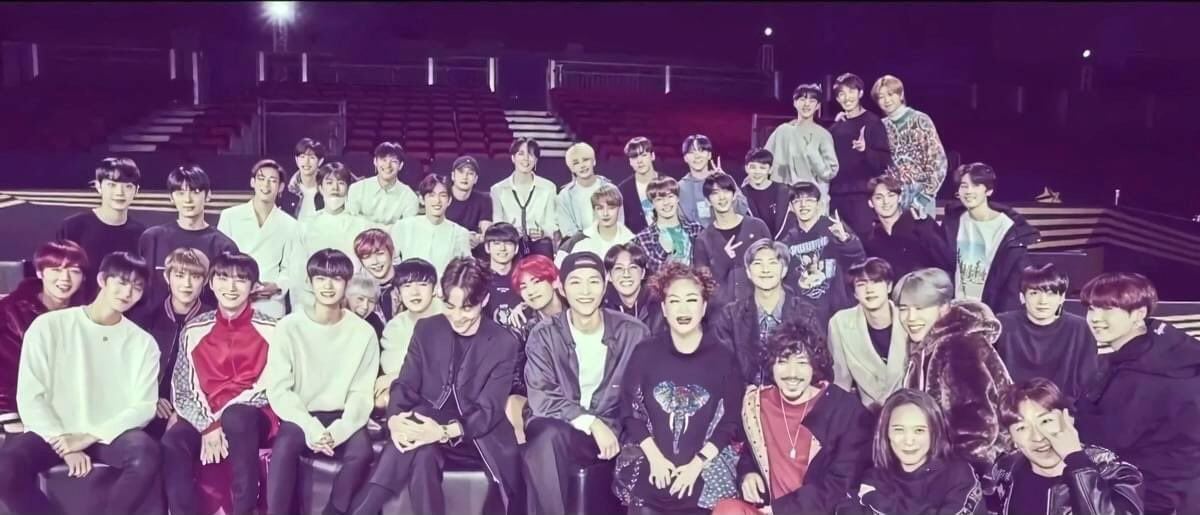 k-pop fans feeling nostalgic after seeing never-released photo of seventeen, got7, bts, wanna one & more together