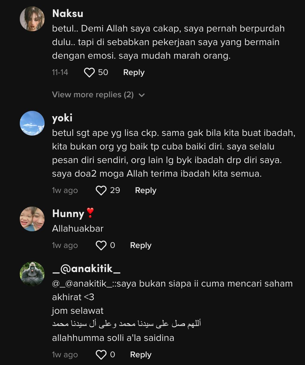 “saya tak baik, saya belajar nak jadi baik” – lisa surihani mengaku tidak mudah untuk kekal istiqamah