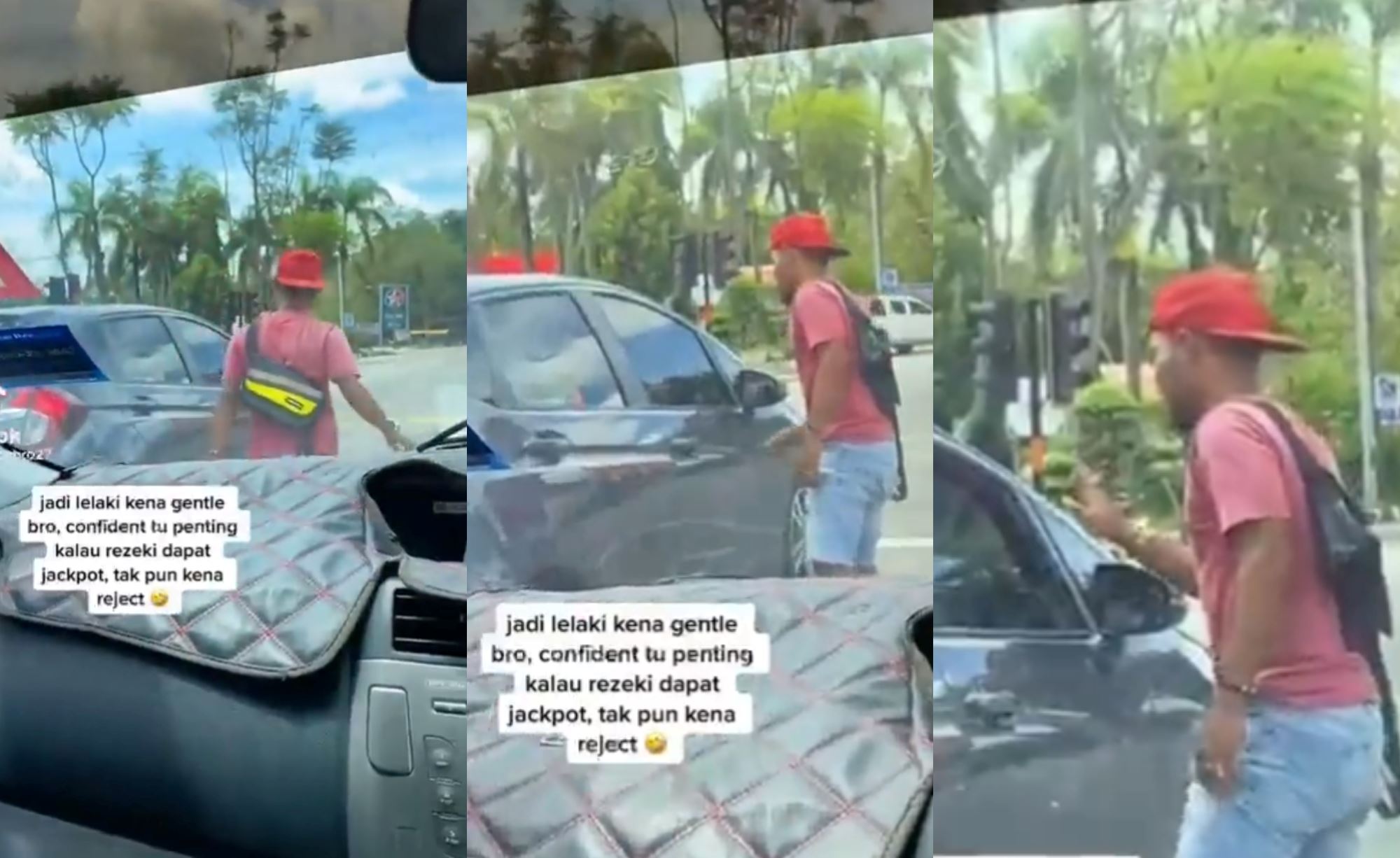 netizens criticize man who got out of his vehicle to knock on a woman’s window… just to ask for her phone number!