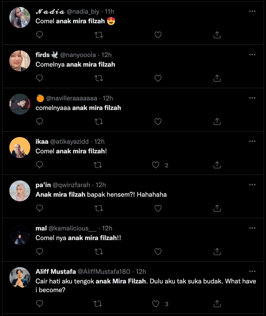 mira filzah tayang wajah anak pada umum, warganet sepakat puji comel!