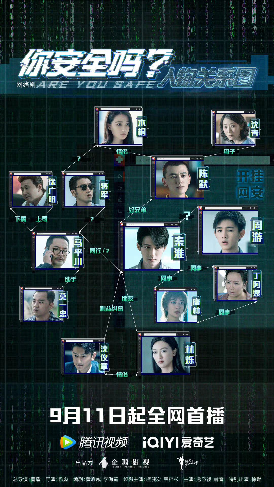 📺檀健次徐璐网剧《你安全吗?》❗ 中国首部网络安全题材网络剧揭安全隐患⚠️