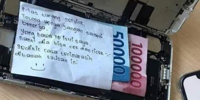 suami takut bini sanggup upah tukang baiki biar telefon rosak