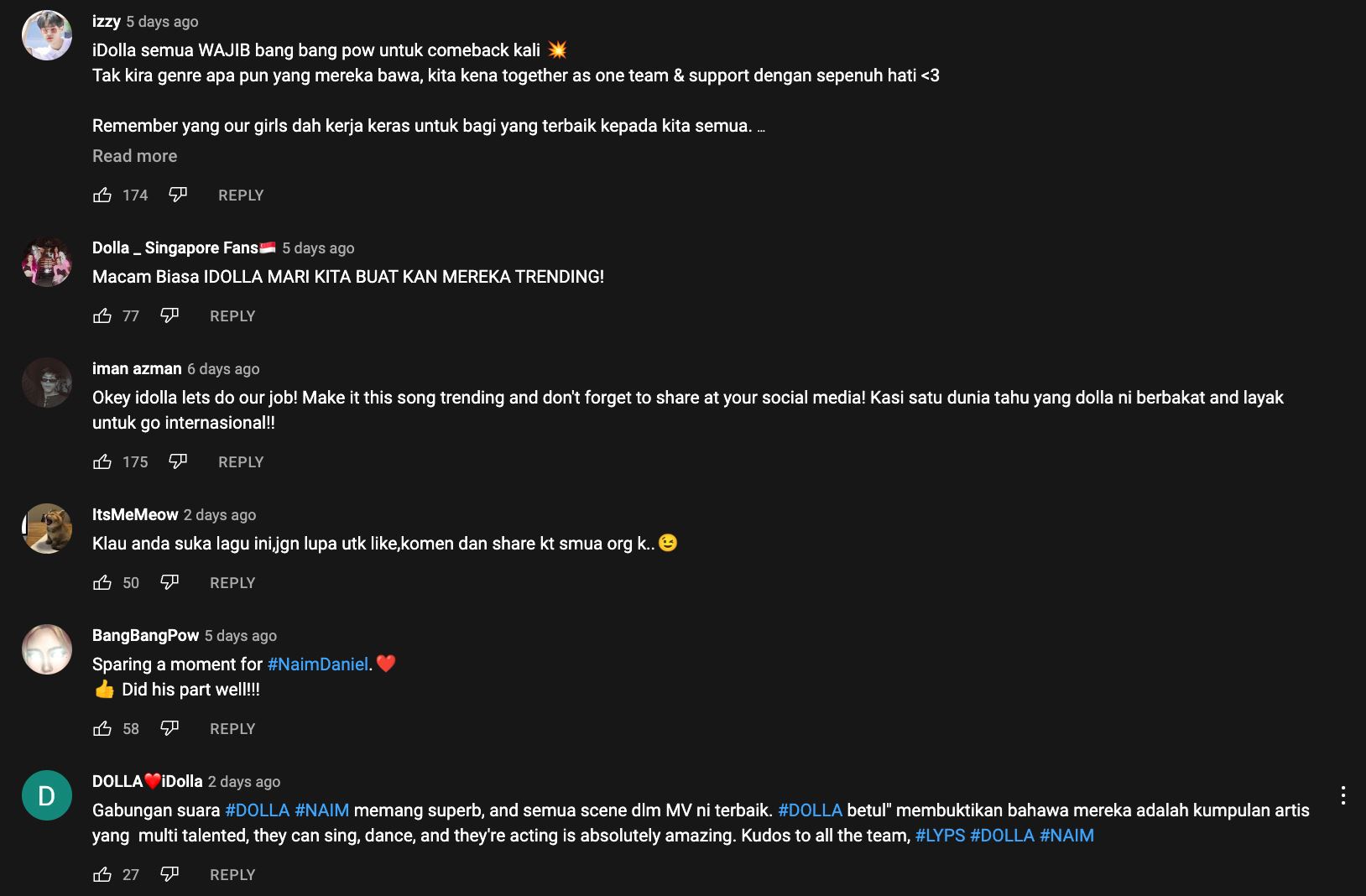 kini trending youtube, panjang betul tajuk lagu baru dolla & naim daniel