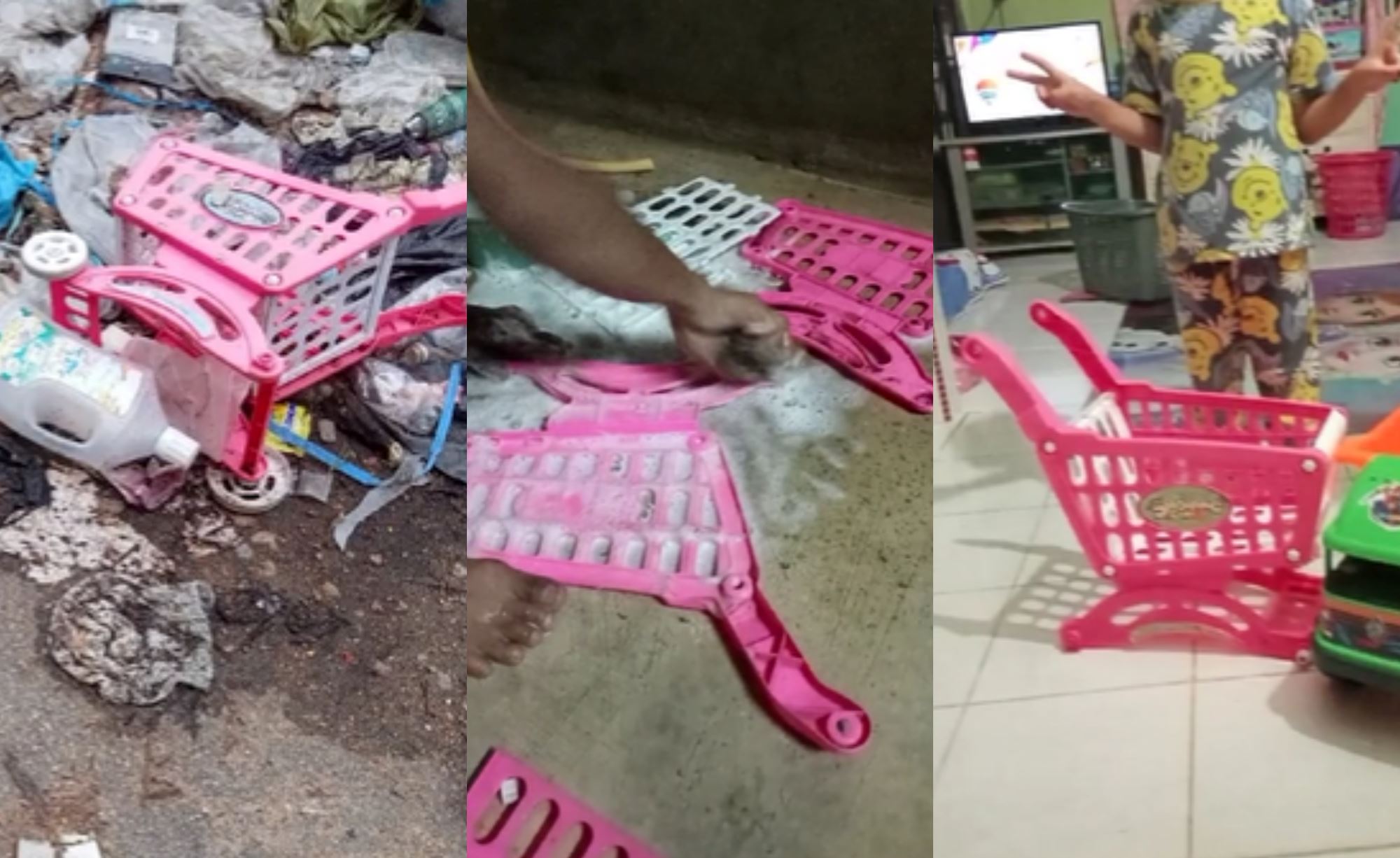 father brings home toy from the dumpster for his kids, said he’s not embarrassed as long as they’re happy