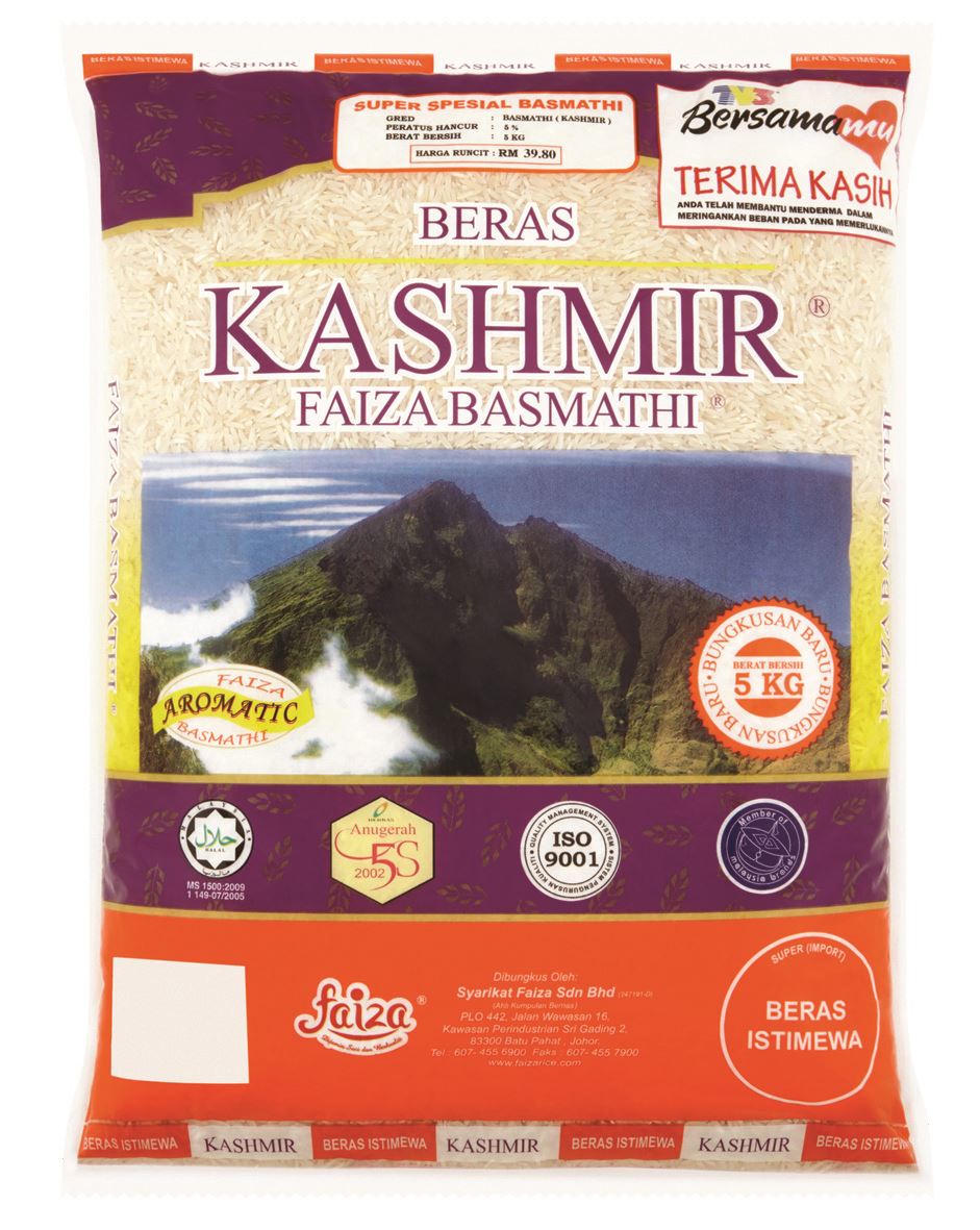 Kashmir Faiza Basmathi Rice 5kg