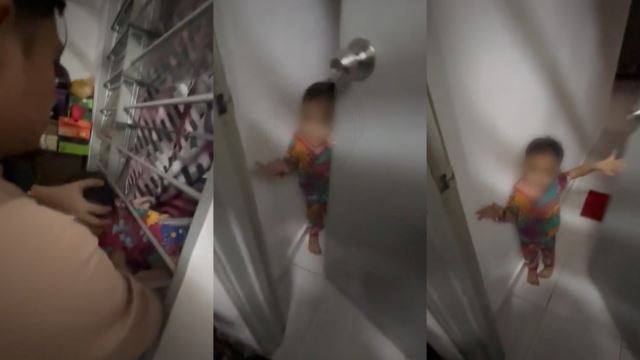 parents put son through window to help unlock the front door, netizens amused!