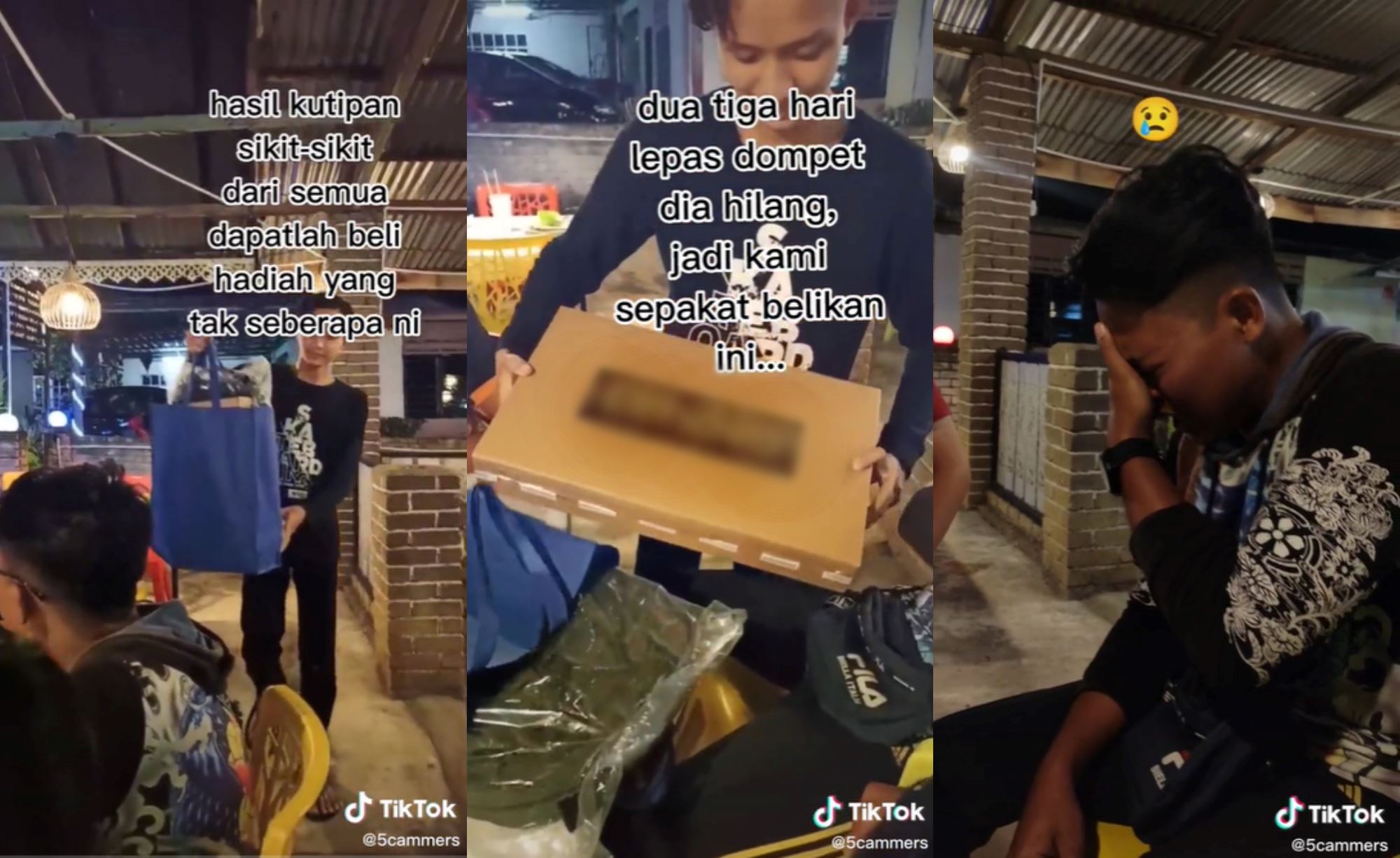 this group of young men band together to get their friend a laptop for uni, m’sians touched!