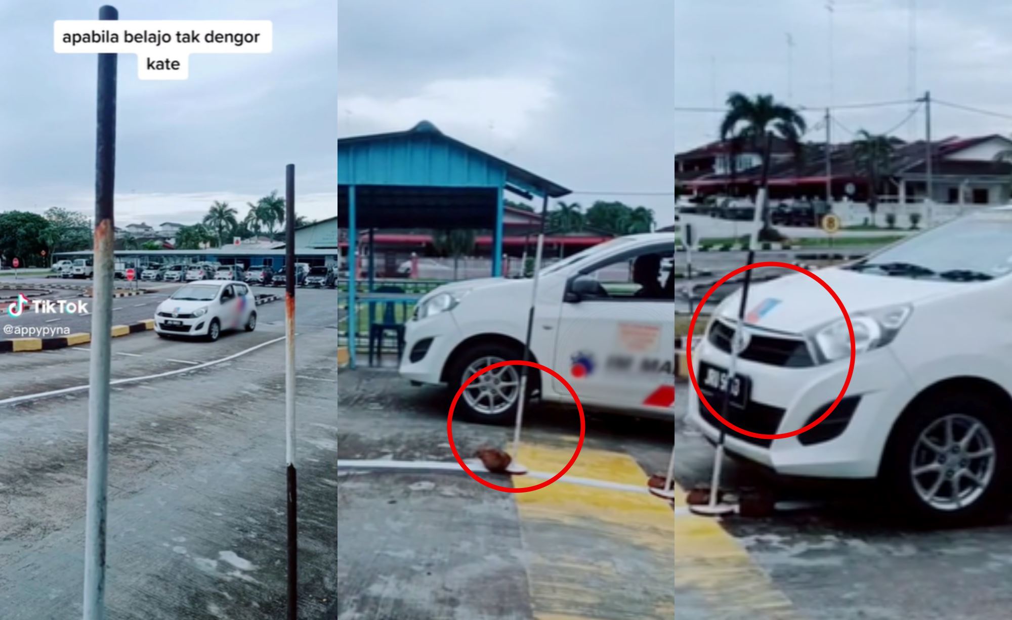 “entahlah, dik” driving instructor shares video of his student doing the slope, netizens amused!