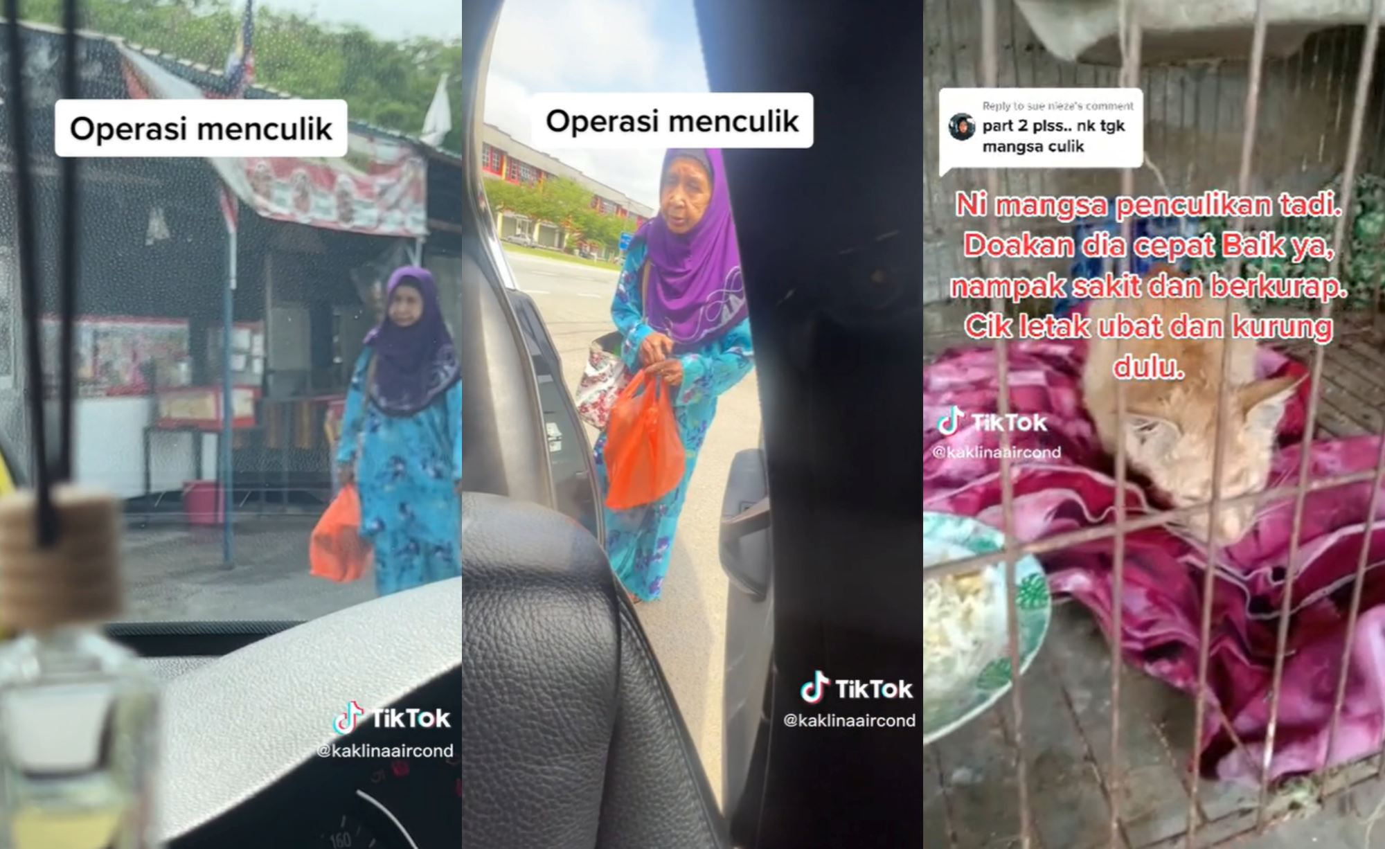 kidnapping alert! video of grandma putting oyen in plastic bag went viral, malaysians amused