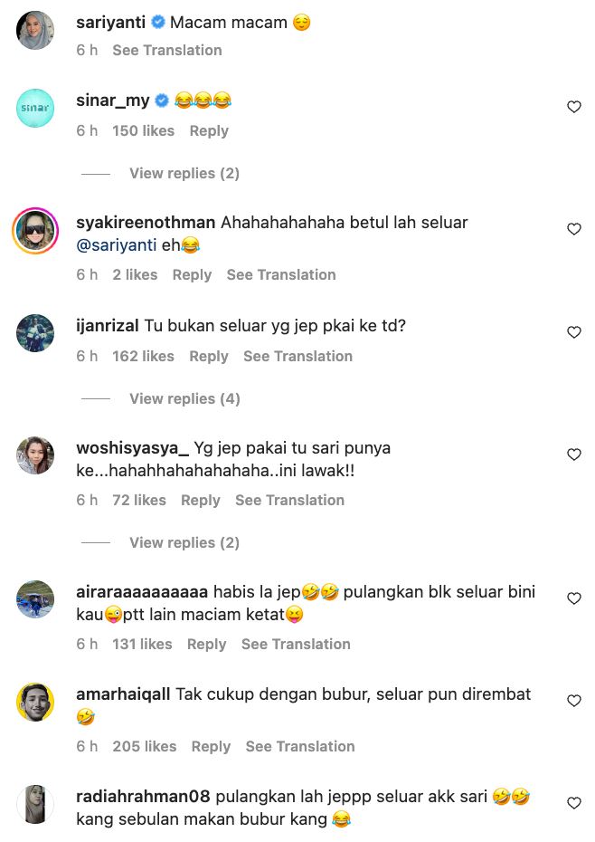 jep tampil ‘berbeza’ lepas makan bubur cili, sari yanti minta pulangkan legging belang 