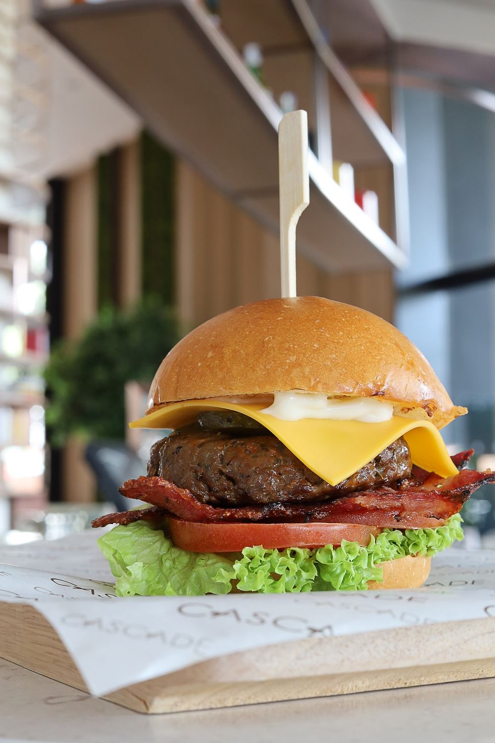 Beef burger at Cascade Amari SPICE Penang