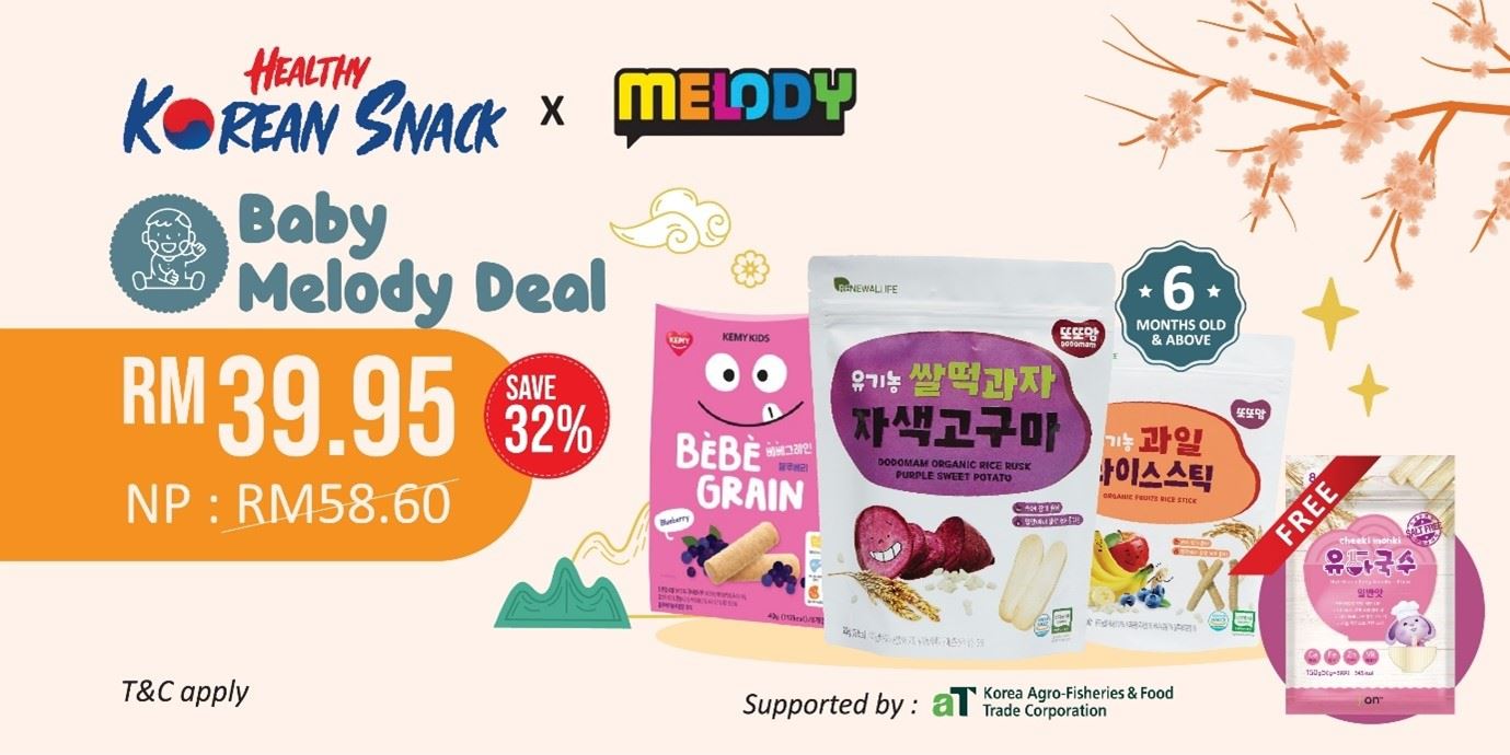 Healthy Korean Snack Baby Melody宝宝优惠特卖配套