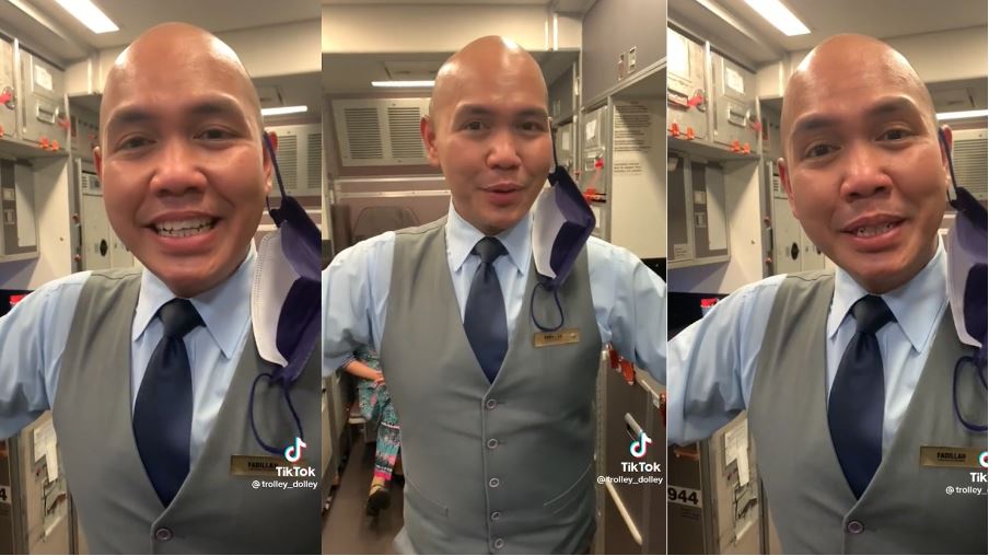 pramugara guna ‘suara emas’ ketika membuat pengumuman buat ramai tertarik nak dengar lagi