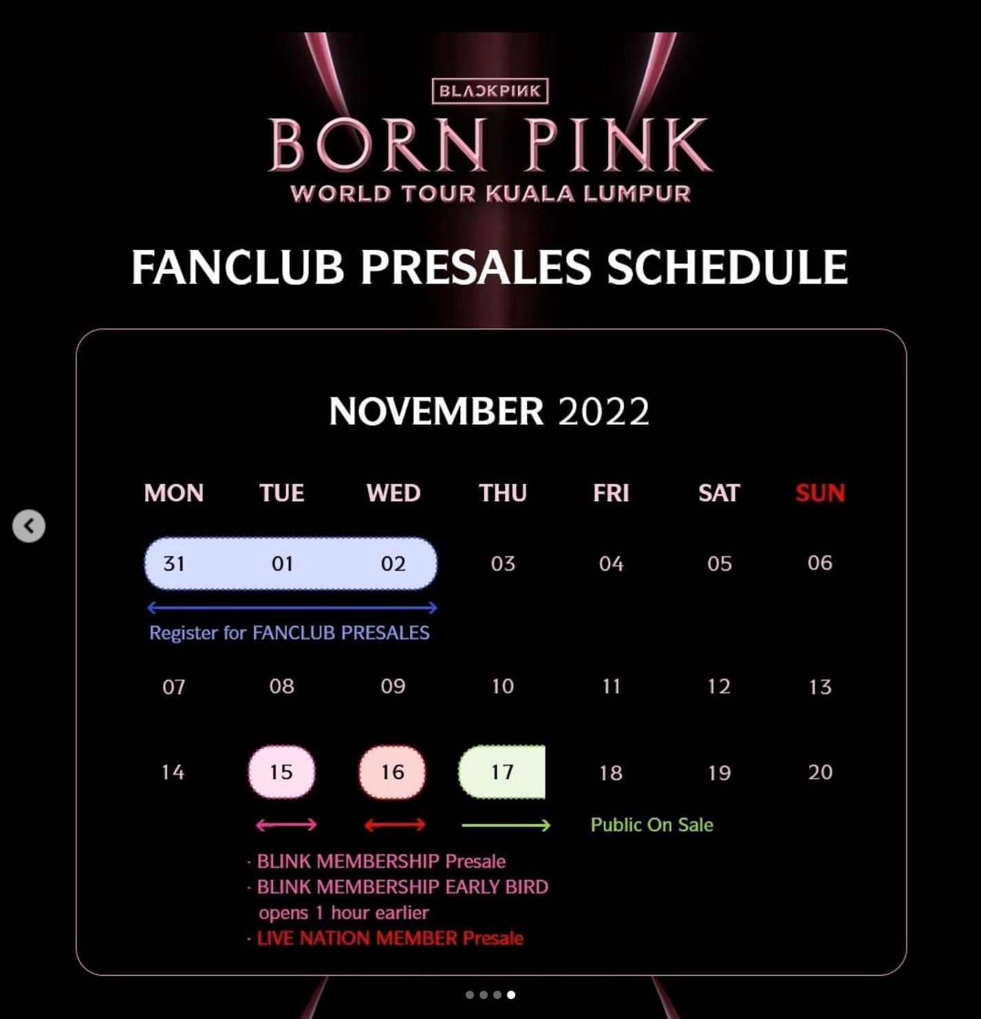 【附门票详情】black pink大马站演唱会门票11月开卖！