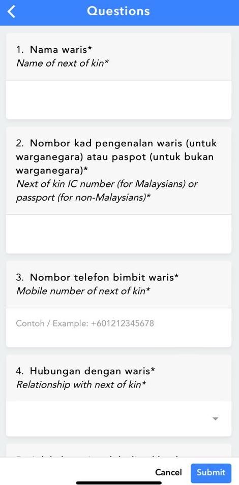 mysejahtera新功能!	登记成为器官捐献者