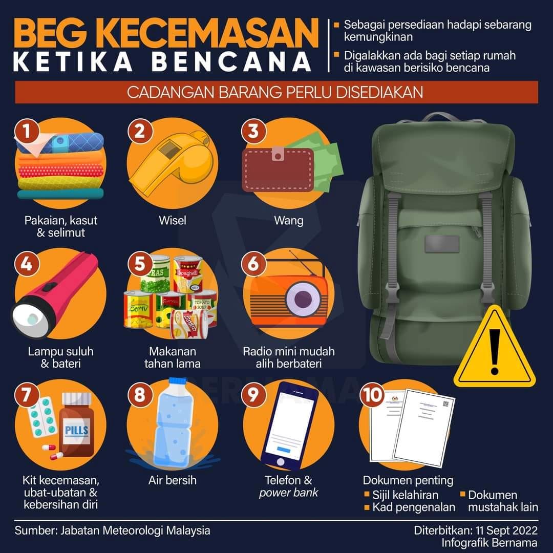 水灾时应急背包要有的10样物品！