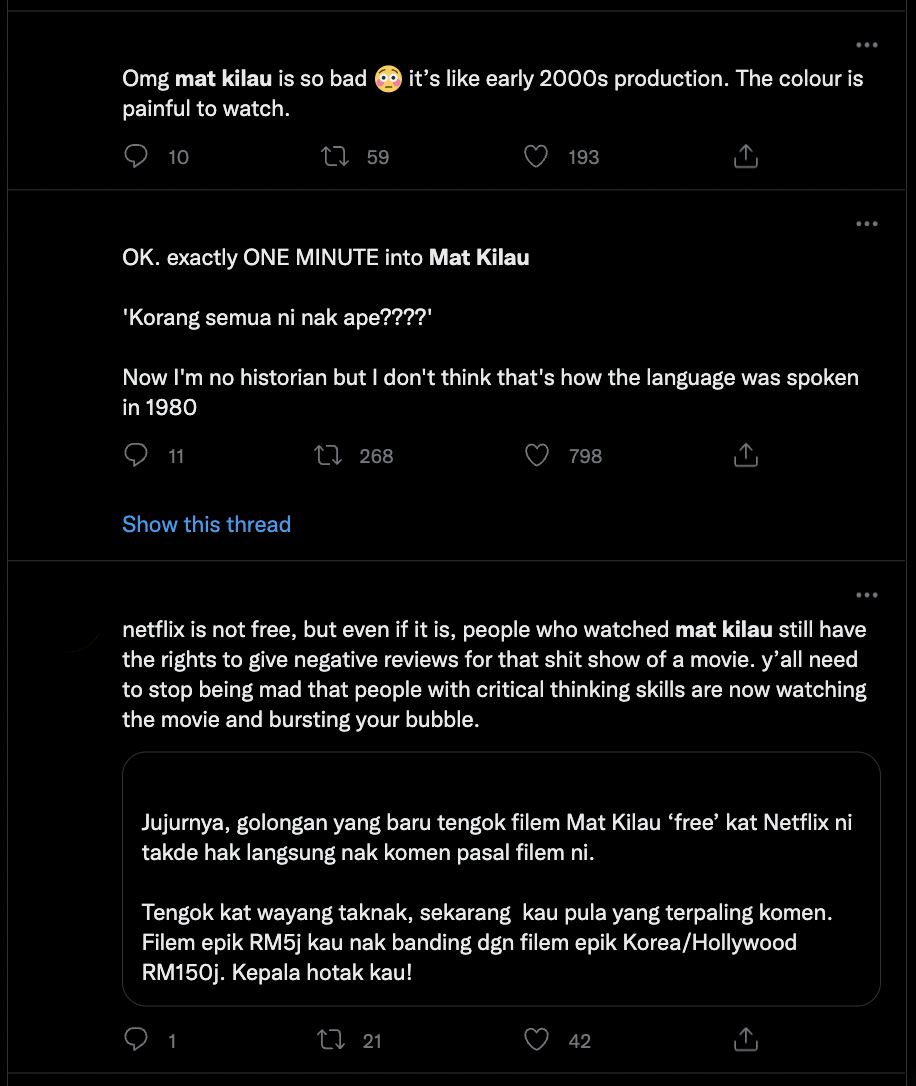 ‘‘tengok mat kilau macam dengar ceramah’’, ini respon syamsul yusof