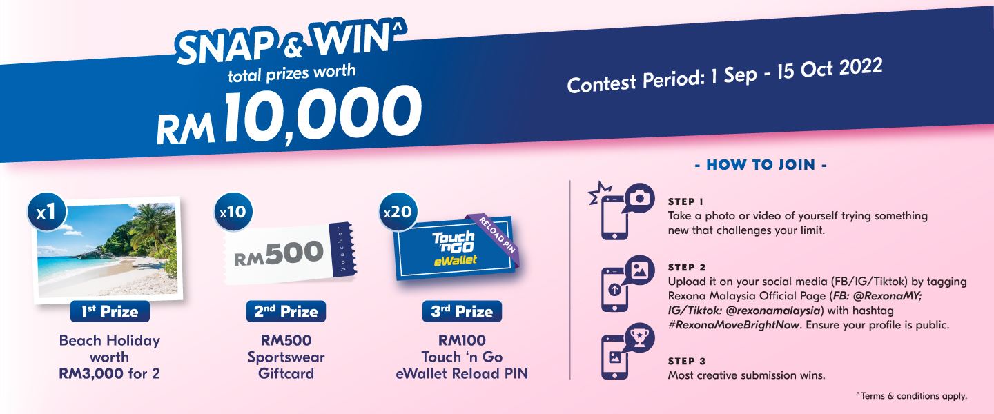 Rexona for #rexonamovebrightnow contest