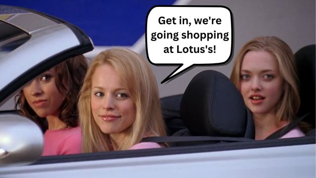Mean Girls shopping at Lotus’s Supermarket Malaysia