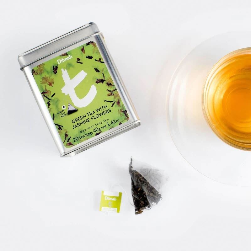 Dilmah t-Series gourmet green tea with jasmine flowers