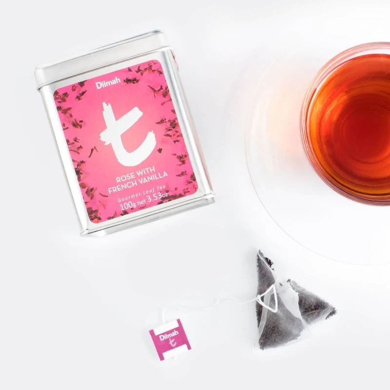 Dilmah t-Series gourmet Rose with French Vanilla Tea