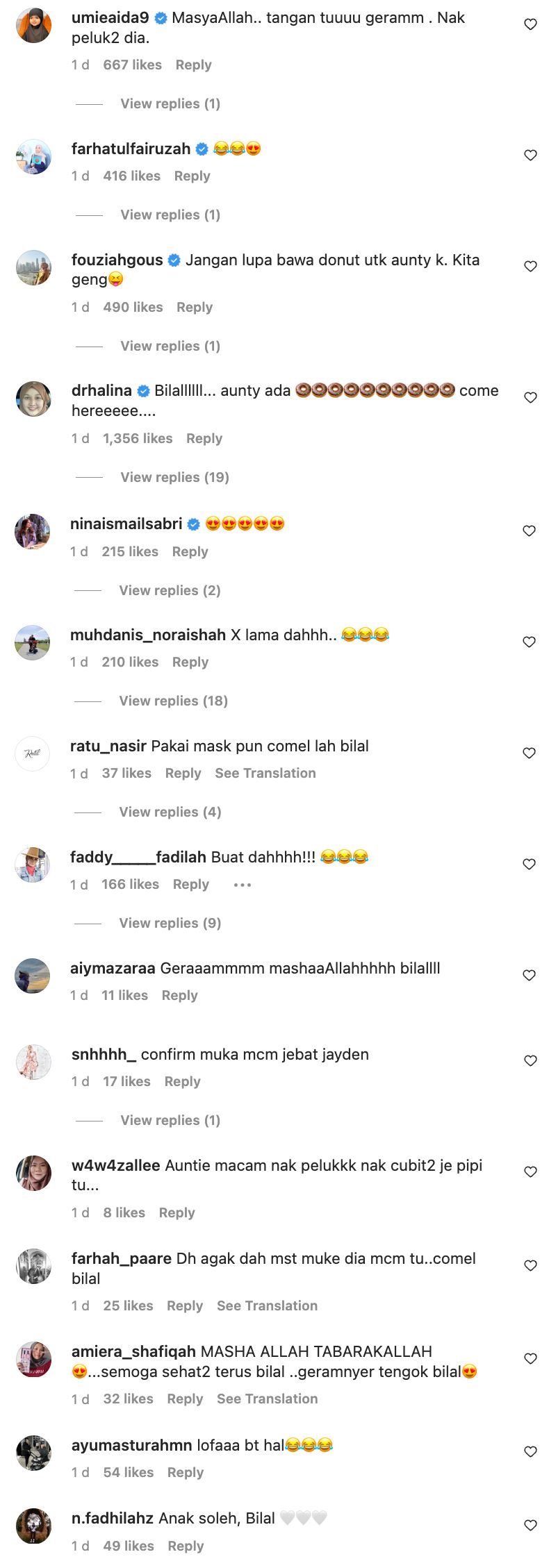 neelofa masih berteka-teki wajah anaknya bilal
