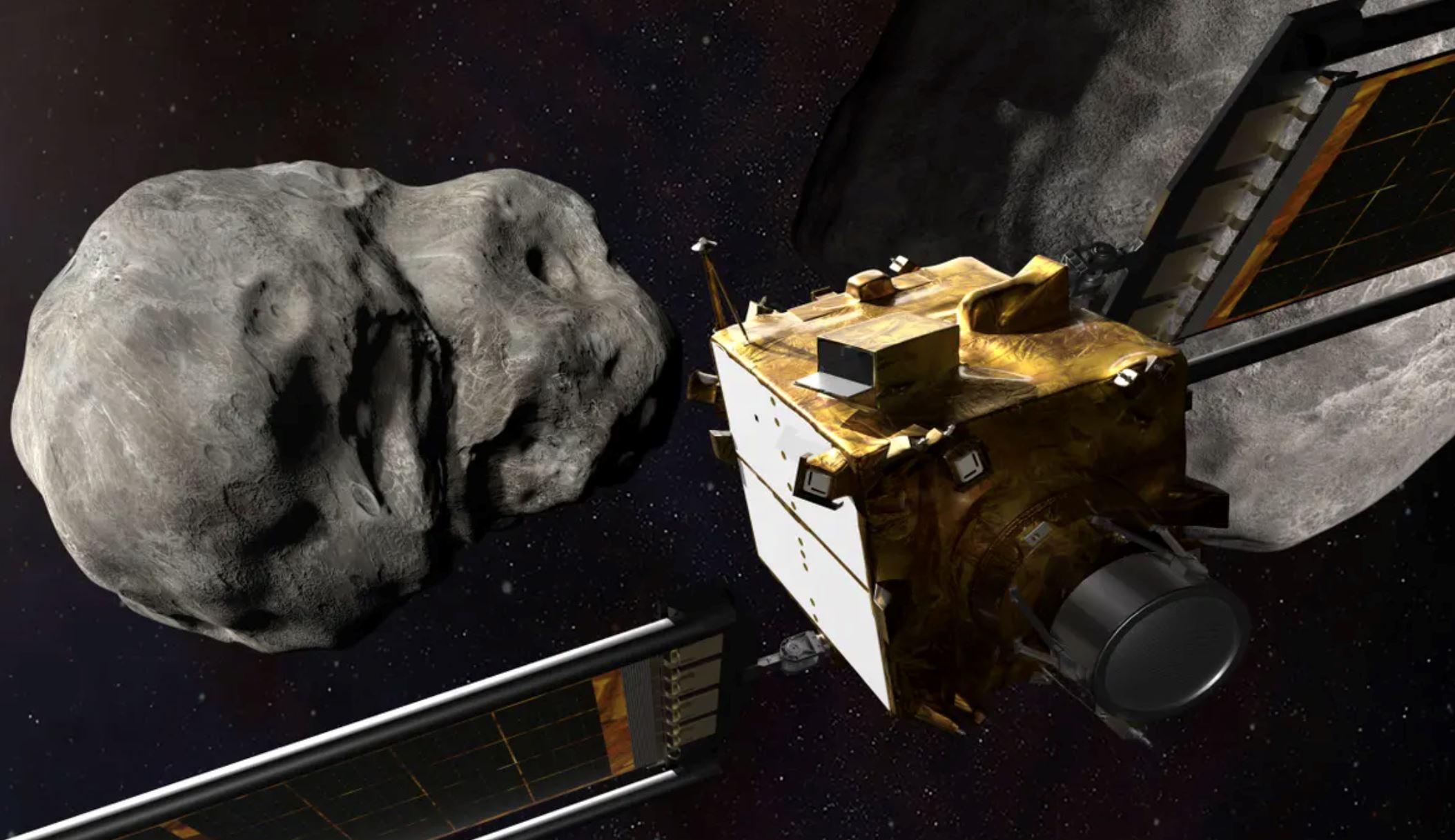 kapal angkasa nasa hentam asteroid