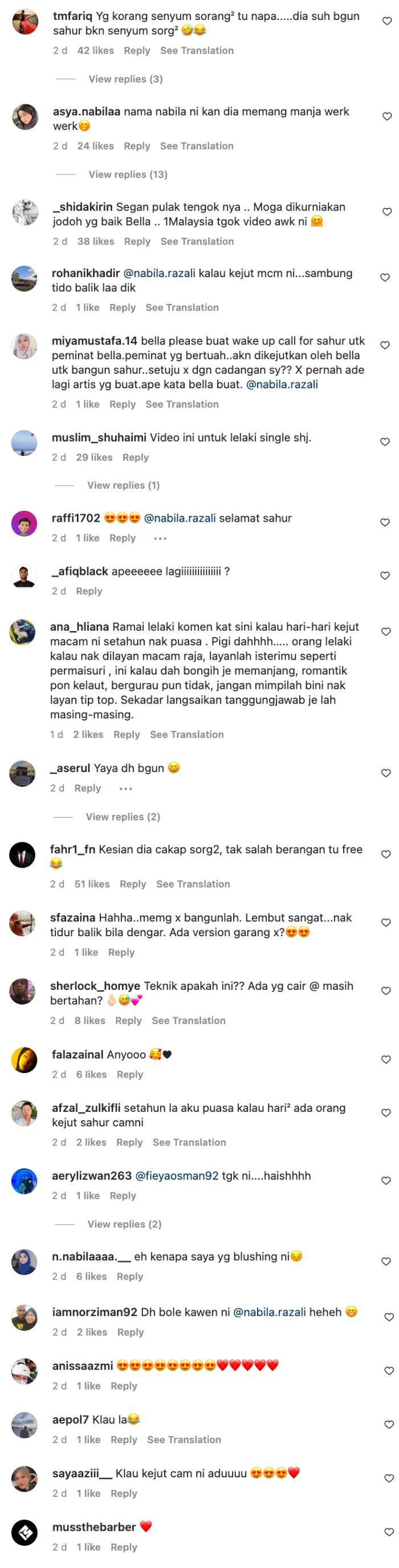 video nabila razali kejut bangun sahur buat ramai tak keruan
