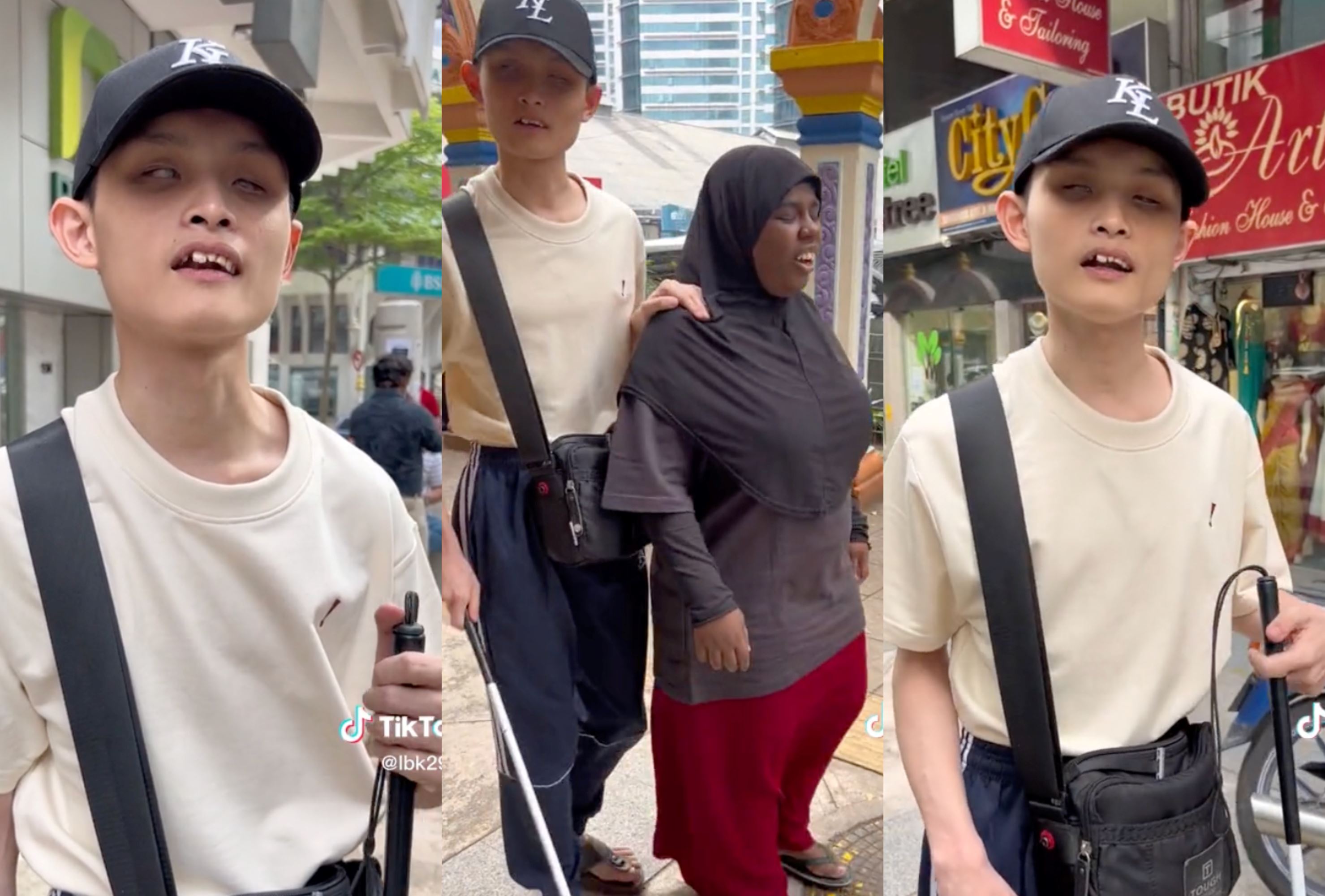 m’sian content creator shares how the public can correctly help the visually-impaired person to cross the road!
