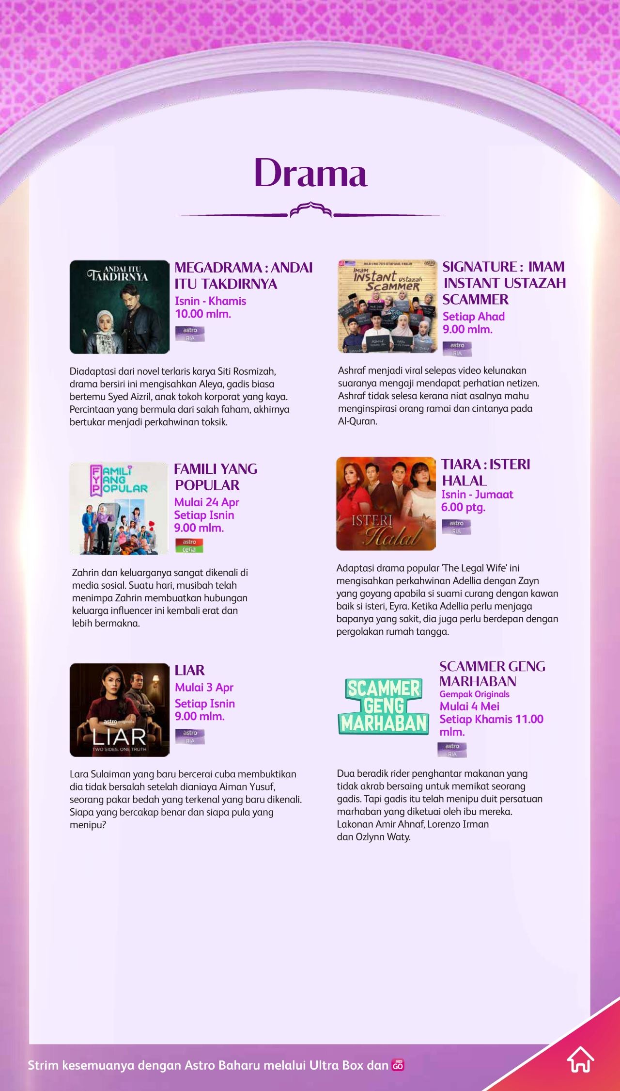 ini senarai program dan rancangan menarik di astro sepanjang aidilfitri 2023