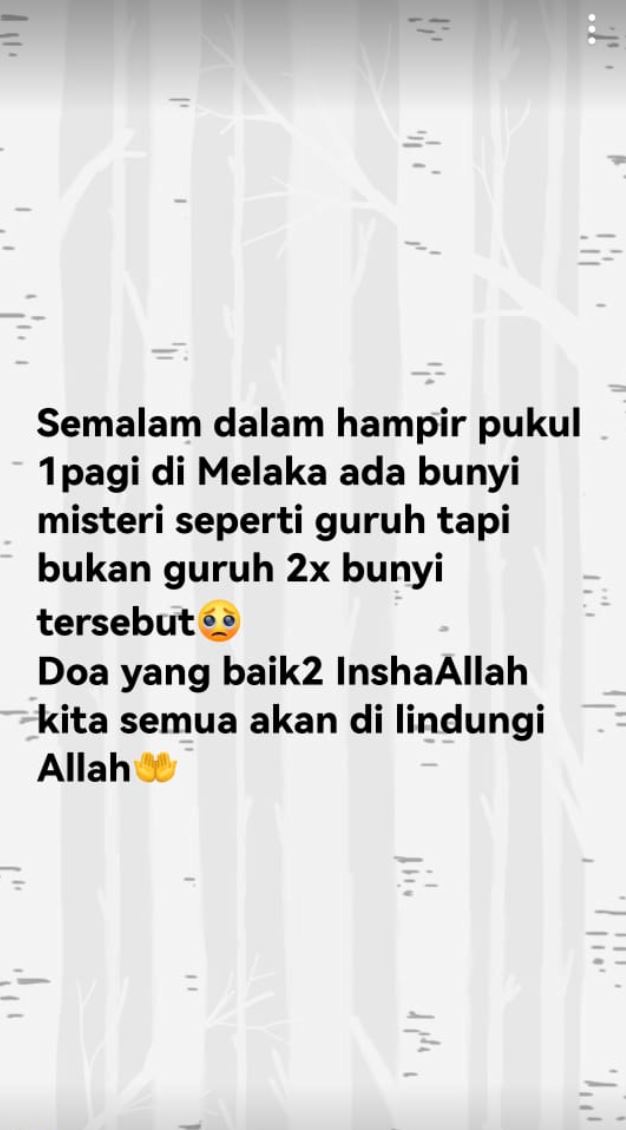 kecoh di media sosial, netizen dakwa dengar bunyi aneh dari langit