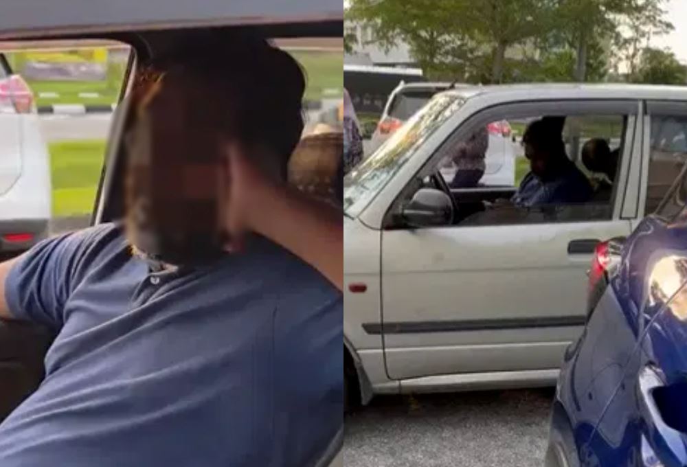 man arrested for harassing woman and refusing to move double-parked car