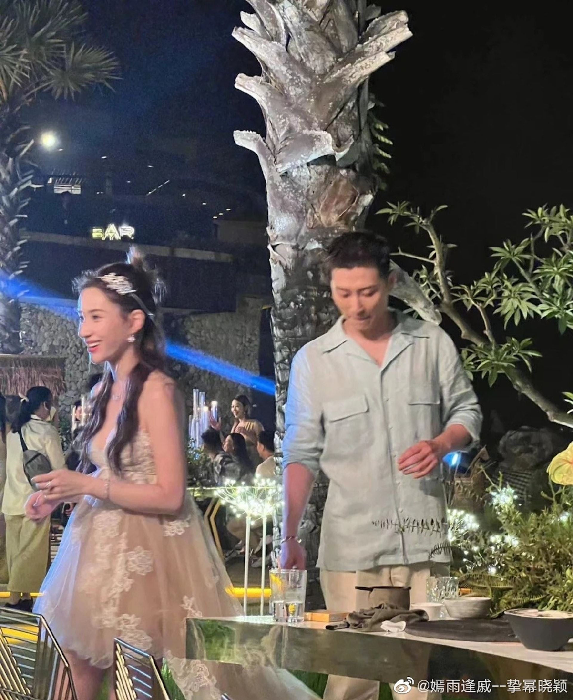 💍何超莲、窦骁418巴厘岛办婚礼❗️婚前派对照曝光好甜蜜❤️